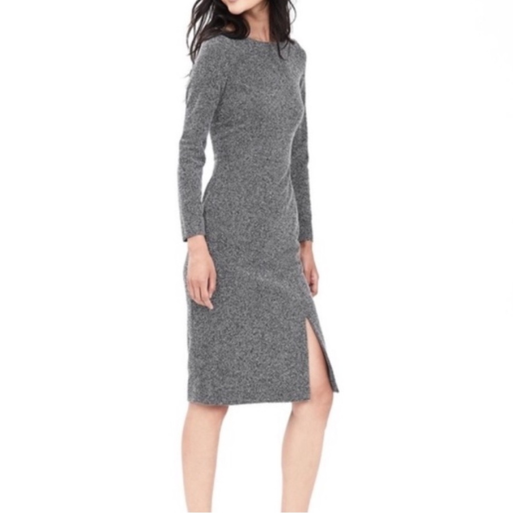 BANANA REPUBLIC | Herringbone Boatneck Sheath Dress - sz 6